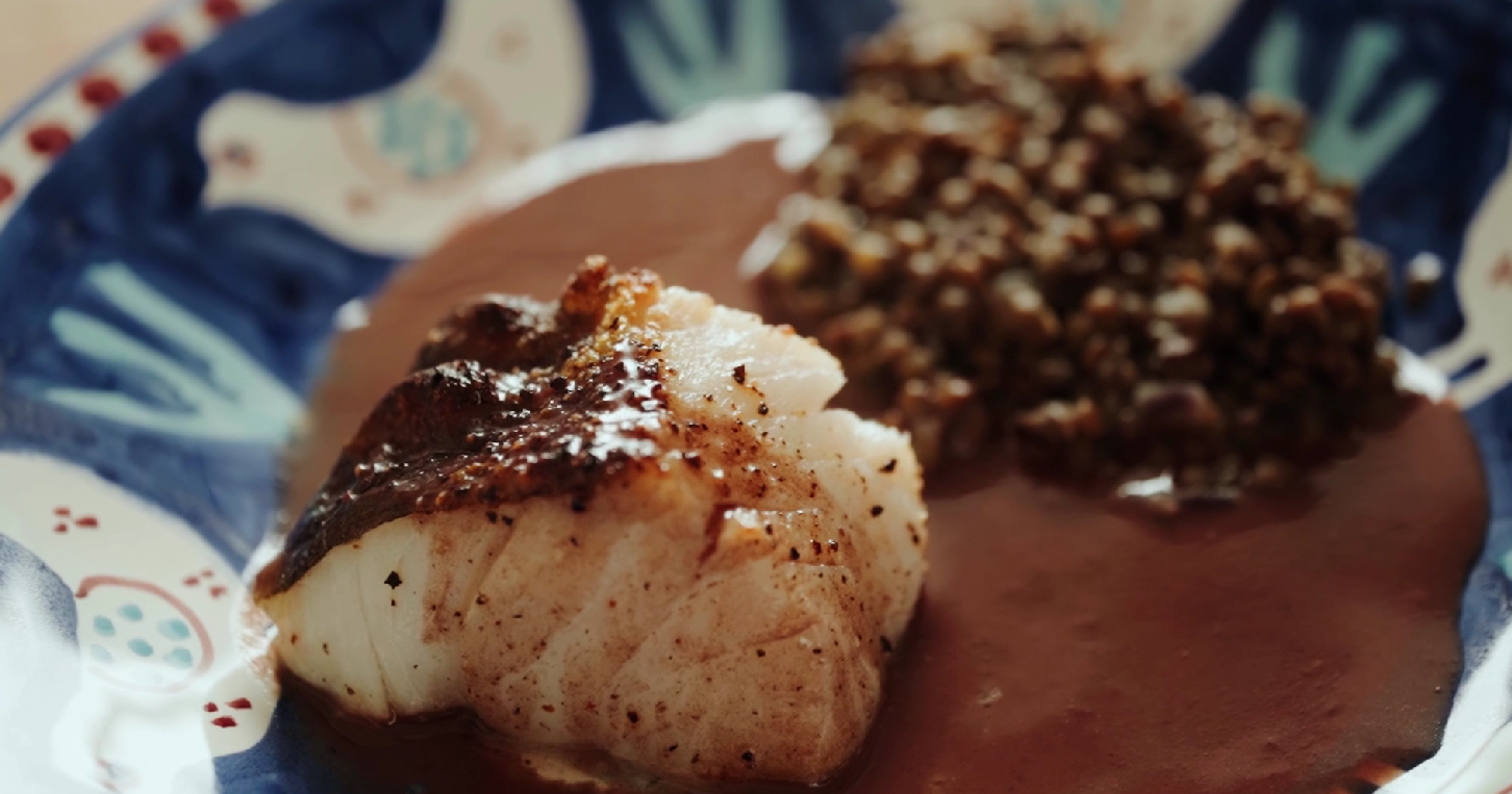 Hake with Soy Butter Sauce and Spring Onion Mash thumbnail