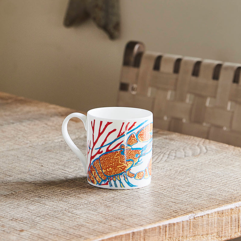 Kate Stein Bone China Mugs - set of 2 lobster mugs