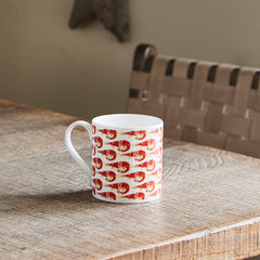 Kate Stein Bone China Mugs - set of 2 prawn mugs