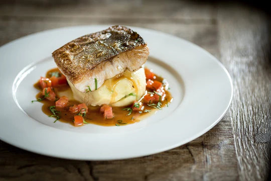 Hake with Soy Butter Sauce and Spring Onion Mash thumbnail