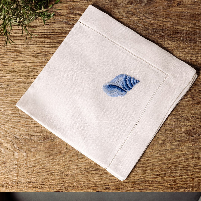 Jill Stein - Boxed Set of 6 Seafood Linen Napkins