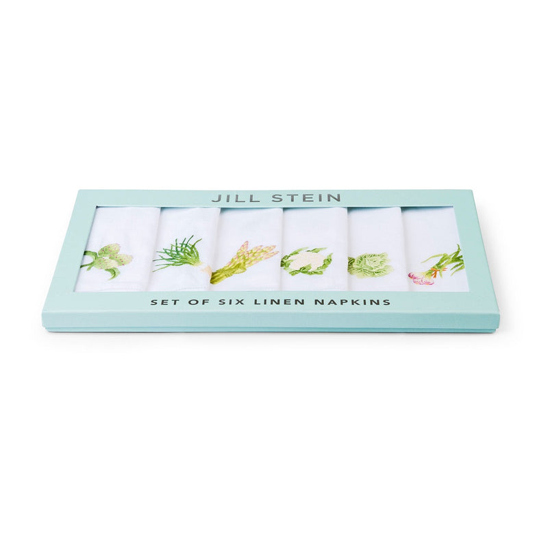 Jill Stein - Boxed Set of 6 Vegetable Linen Napkins