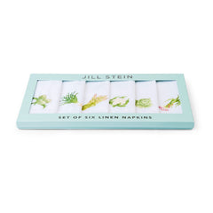 Jill Stein - Boxed Set of 6 Vegetable Linen Napkins