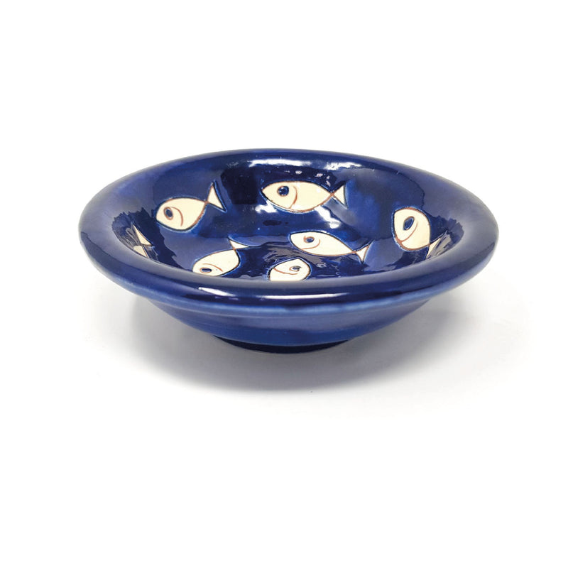 Blue and White Fish Ceramic Mini Tapas Bowl